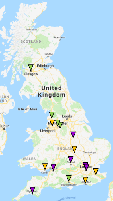 map of study sites